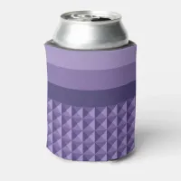 Purple Geometric Pattern with Gradient Stripes Can Cooler