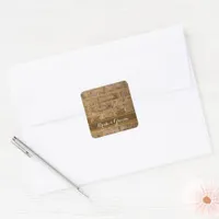 Industrial Chic Bricks Wedding Envelope Seals
