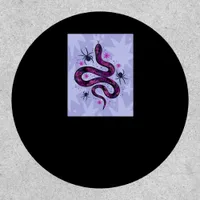 Whimsigoth Snake Spiders Flowers Patch