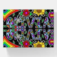 Olivia, Digital Folk Art Style Girl's Name Paperweight