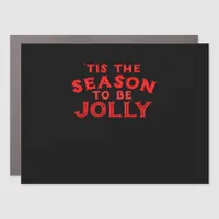 Tis The Season Merry Christmas Car Magnet