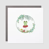 Cottagecore Aesthetic Kawaii Frog Goblincore Cute  Car Magnet