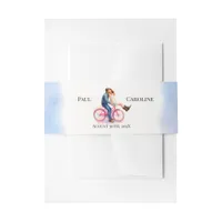 Modern Casual  Romantic Wedding Artistic Couple  Invitation Belly Band