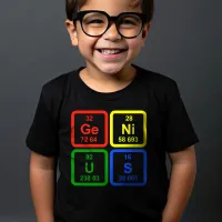 Genius Periodic Table Of Elements Science T-Shirt