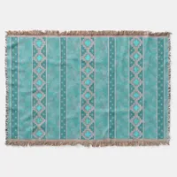 Southwest Turquoise Throw Blanket