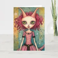 Cute Alien Lady All Occasions  Card