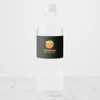 Halloween Trumpkin - Make Halloween Great Again De Water Bottle Label