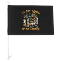 Halloween Creepy Season The Season To Be Creepy Car Flag