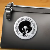 February is National Black History Month  Button