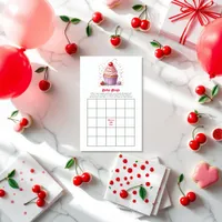 Cherry On Top Baby Shower Bingo Game