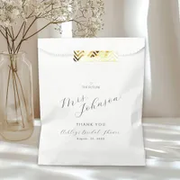 Modern Minimalist Bridal Shower Favor Bag