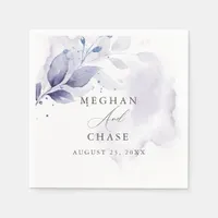 Watercolor  Foliage Violet  Napkins