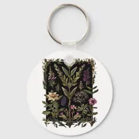 Goblincore Victorian Witch Herbs Classic Keychain