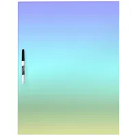 Sea and Sky Blue and Green Gradient Dry Erase Board