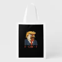F Caw F Funny Chicken Classic Vintage Cool Style Grocery Bag