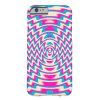 Psychedelic Pink Blue Sound Waves iPhone 6 Case
