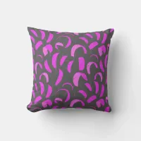 Purple and Gray Cool Kiteboarding Throw Pillow