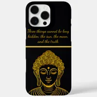 Golden Buddha Statue in Calm Setting iPhone 16 Pro Max Case