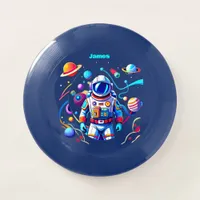 Colorful Astronaut and Univers in Bold Colors Wham-O Frisbee