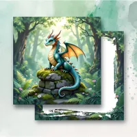 Whimsical Dragon on Ancient Stone