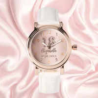18th Birthday rose gold name Watch