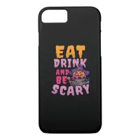 Halloween Pumpkin Eat Drink Be Scary iPhone 8/7 Case