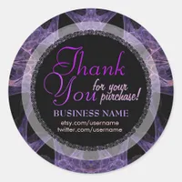 Fractal Web Business Thank You Sticker