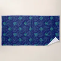 Floral Pattern Beach Towel