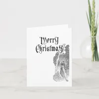 Angel with Trumpet Christmas Card