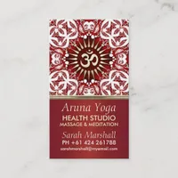 Aruna Yoga Eastern New Age Business Card