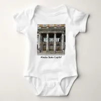 Front View of the Alaska State Capitol in Juneau Baby Bodysuit