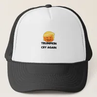 Make Liberals Cry Again Trumpkin Halloween Trucker Hat
