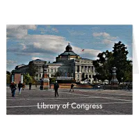 Library of Congress in Mosaic Pattern Card