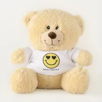 "One Happy Dude" Retro Smile Teddy Bear
