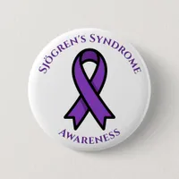 April is Sjögren's Awareness | Purple Ribbon Button