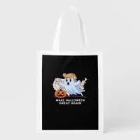 Funny Halloween Boo, Pumpkin Trumpkin, Make Hallow Grocery Bag