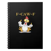 F-Caw-F Funny Chicken Retro Classic Notebook