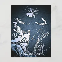 Vintage Halloween Spirit Postcard