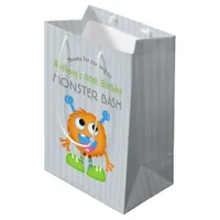 Little Monster themed Birthday Party Guest Favor Medium Gift Bag