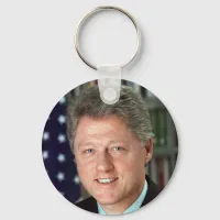 President Bill Clinton Official Portrait Keychain