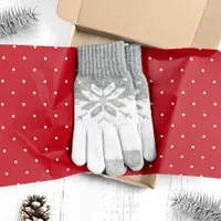 Tiny White Polka Dots on Red Christmas Tissue Paper