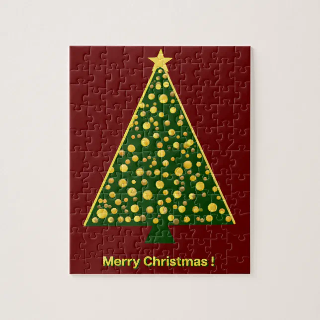 Modern Christmas tree Jigsaw Puzzle