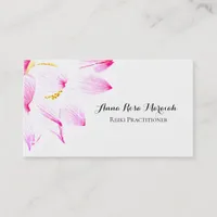 *~*  Yoga Lotus Reiki Energy Healer Light Filled Business Card