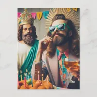 Funny AI generated art Happy Birthday Jesus Postcard