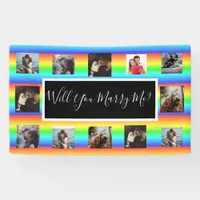 Will You Marry Me Proposal Banner with Photos