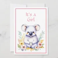 Koala Bear Themed Girl's Baby Shower