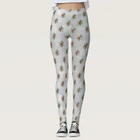 Winter Holly Berry Pattern Leggings