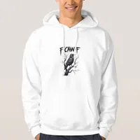 F-Caw-F Funny Raven Crow Spooky Season Halloween V Hoodie