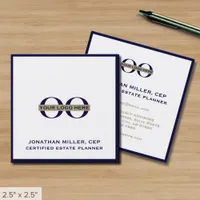 Simple Logo Square Business Card