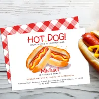 Hot Dog Birthday Party Invitation – Kids Backyard 